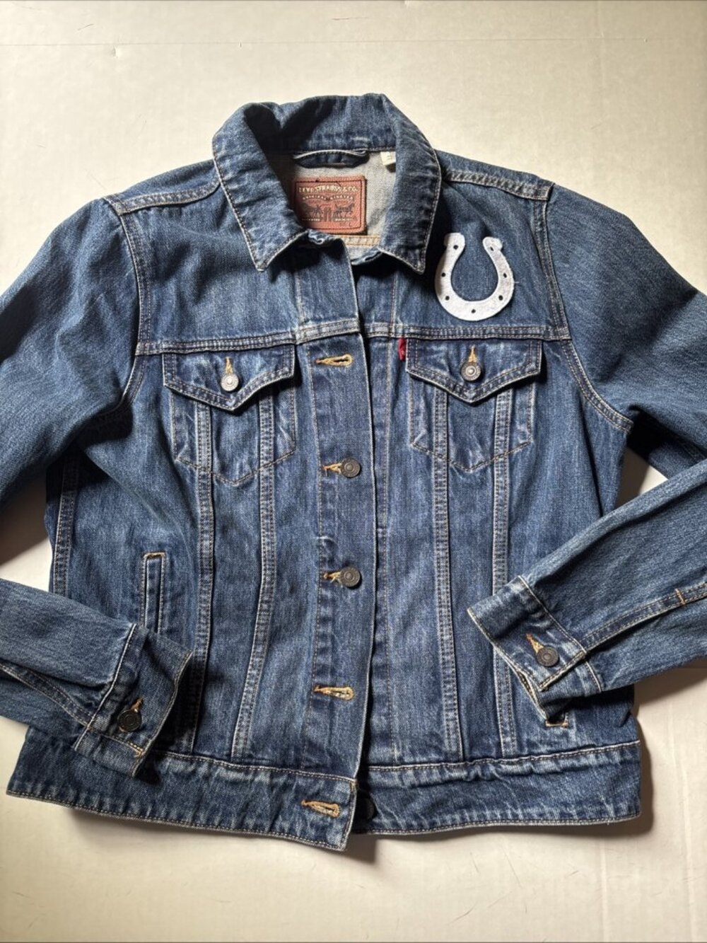 Levi’s Straus Boys Denim Indianapolis Colts Jacket Size Large